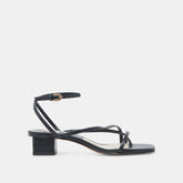 KARLOS SANDALS BLACK LEATHER