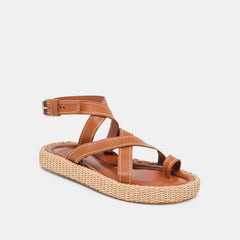 ROXIE SANDALS BROWN LEATHER