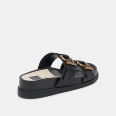 SOYA SANDALS ONYX LEATHER - re:vita