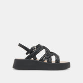 GATSBY SANDALS BLACK LEATHER
