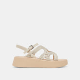 GATSBY SANDALS CREME LEATHER