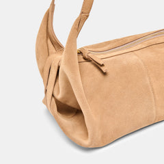 BILLY SHOULDER BAG CAMEL SUEDE