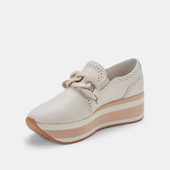 JHENEE SNEAKERS IVORY LEATHER - re:vita