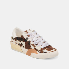 ZINA SNEAKERS COCOA TAURUS CALF HAIR