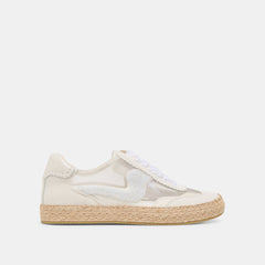 NOTICE ESPADRILLE BEAD SNEAKERS WHITE MESH