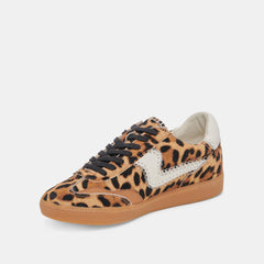 NOTICE STITCH WIDE SNEAKERS DK LEOPARD CALF HAIR