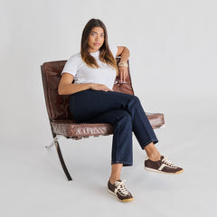 SARIYA SNEAKERS DK BROWN NYLON