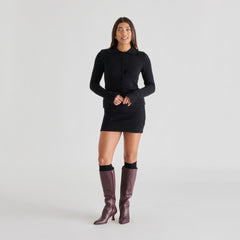 KNEE HIGH SOCKS BLACK