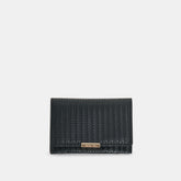 MINI-ME WALLET BLACK WOVEN STELLA