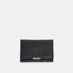 MINI-ME WALLET BLACK WOVEN STELLA