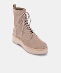 VELA BOOTS ALMOND SUEDE - re:vita