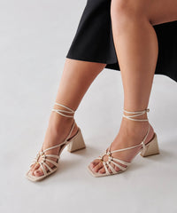 KASH SANDALS IVORY NUBUCK - re:vita