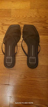 INDIGO SANDALS BLACK LEATHER - re:vita