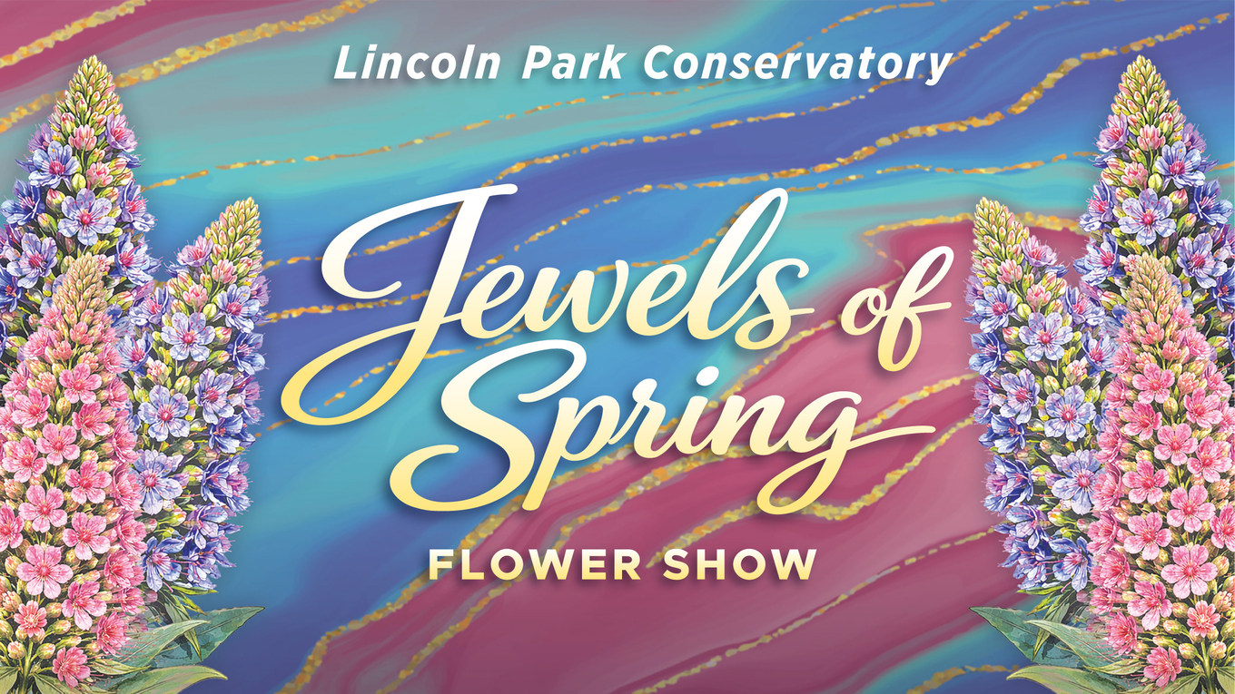 Lincoln Park Conservatory: Jewels of Spring flower show graphic.