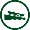 Boat ramp icon.

