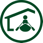 Boating shelter icon.
