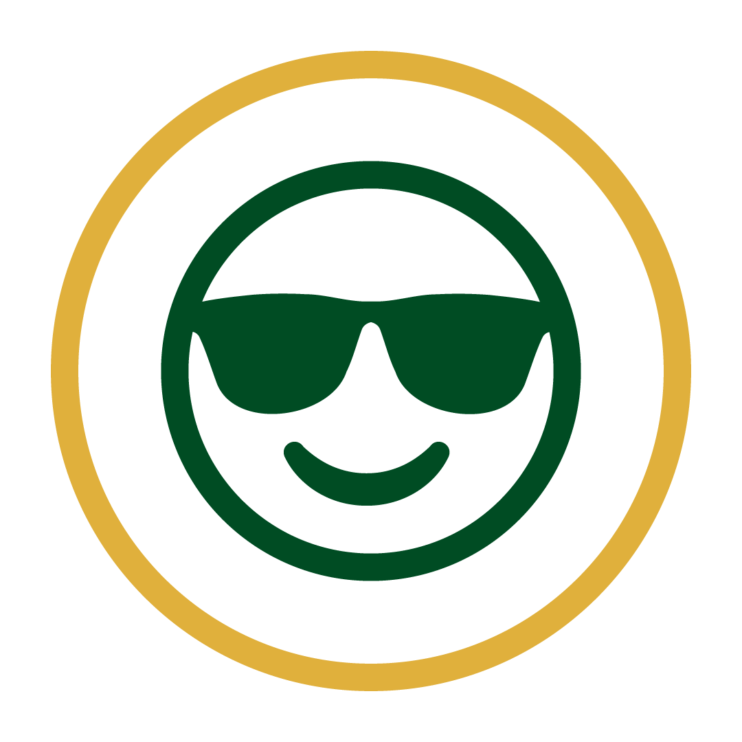 Smiley face with sunglasses emoji