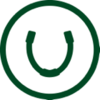 Green horseshoe logo