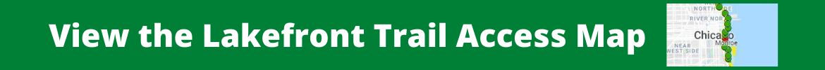 Lakefront Trail access map of Chicago.