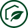 Eco-friendly home icon.