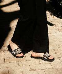 GABBI PEARL SANDALS BLACK PEARLS - re:vita