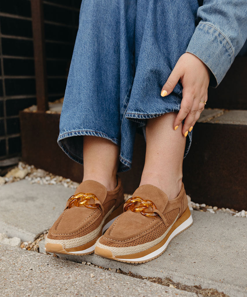 JADAH SNEAKERS PECAN SUEDE - re:vita