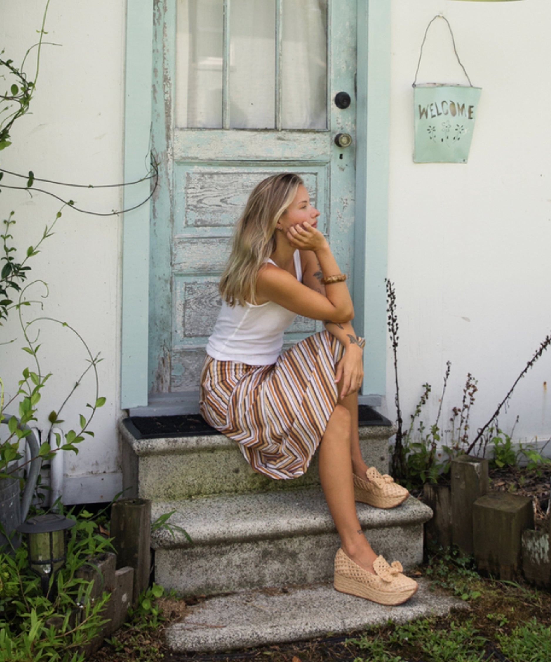 JAKA SNEAKERS LT NATURAL RAFFIA - re:vita