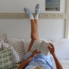 LAINI SNEAKERS BLUE MULTI LEATHER