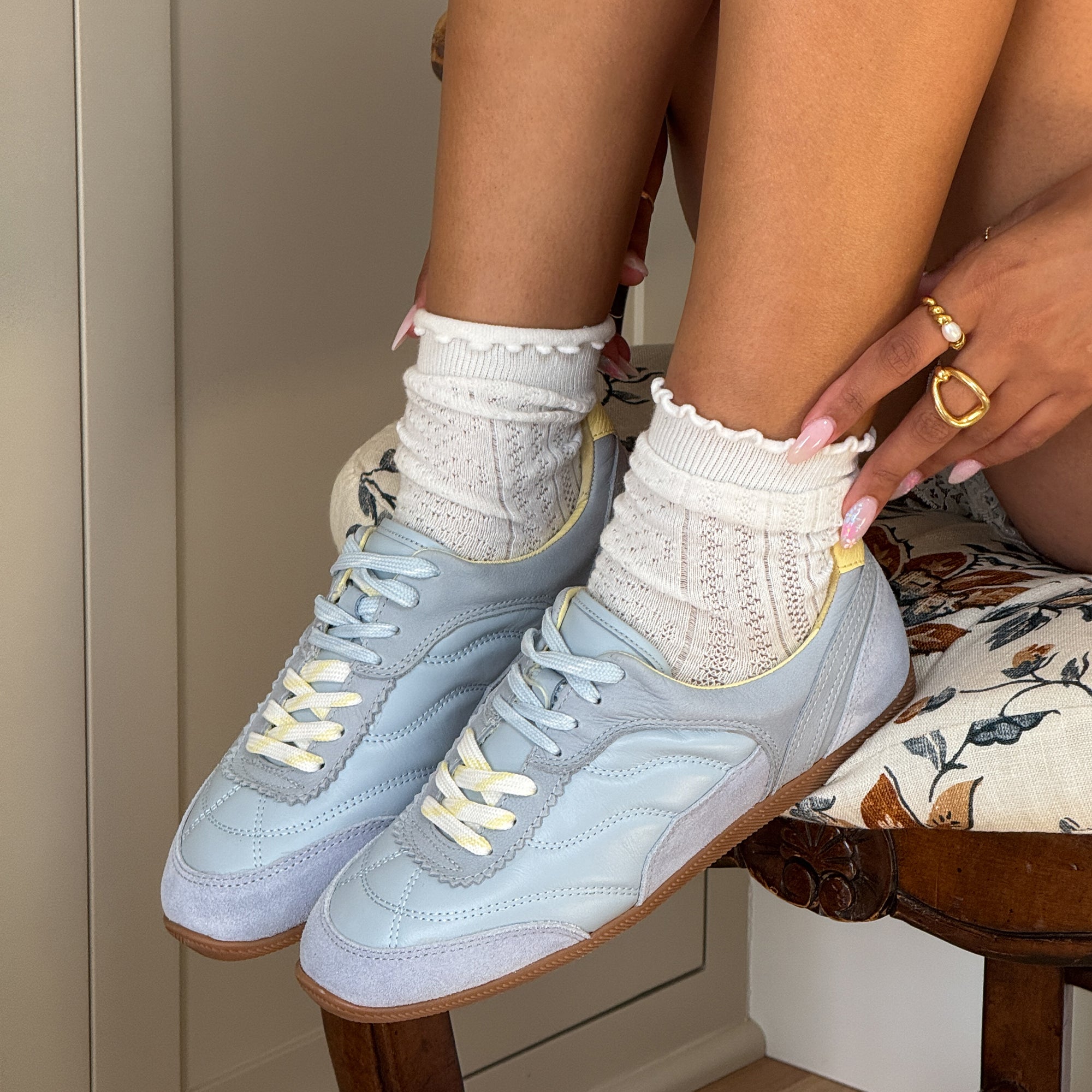 LAINI SNEAKERS BLUE MULTI LEATHER