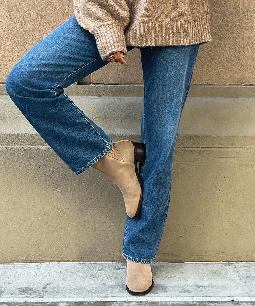 LINNY H2O BOOTS TRUFFLE SUEDE - re:vita