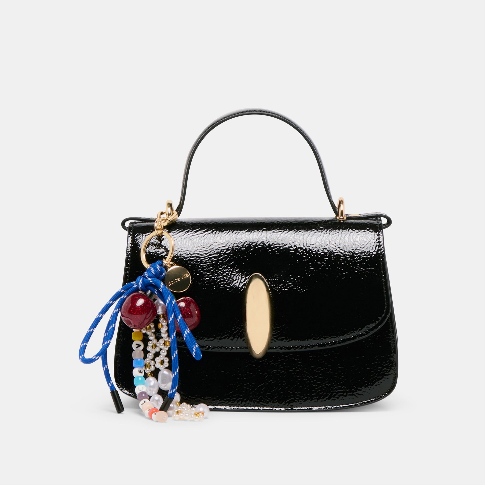 DOLCE VITA BEADED BAG CHARM BLUE MULTI