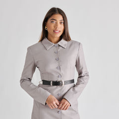 VINTAGE WESTERN BUCKLE BELT BLACK SILVER