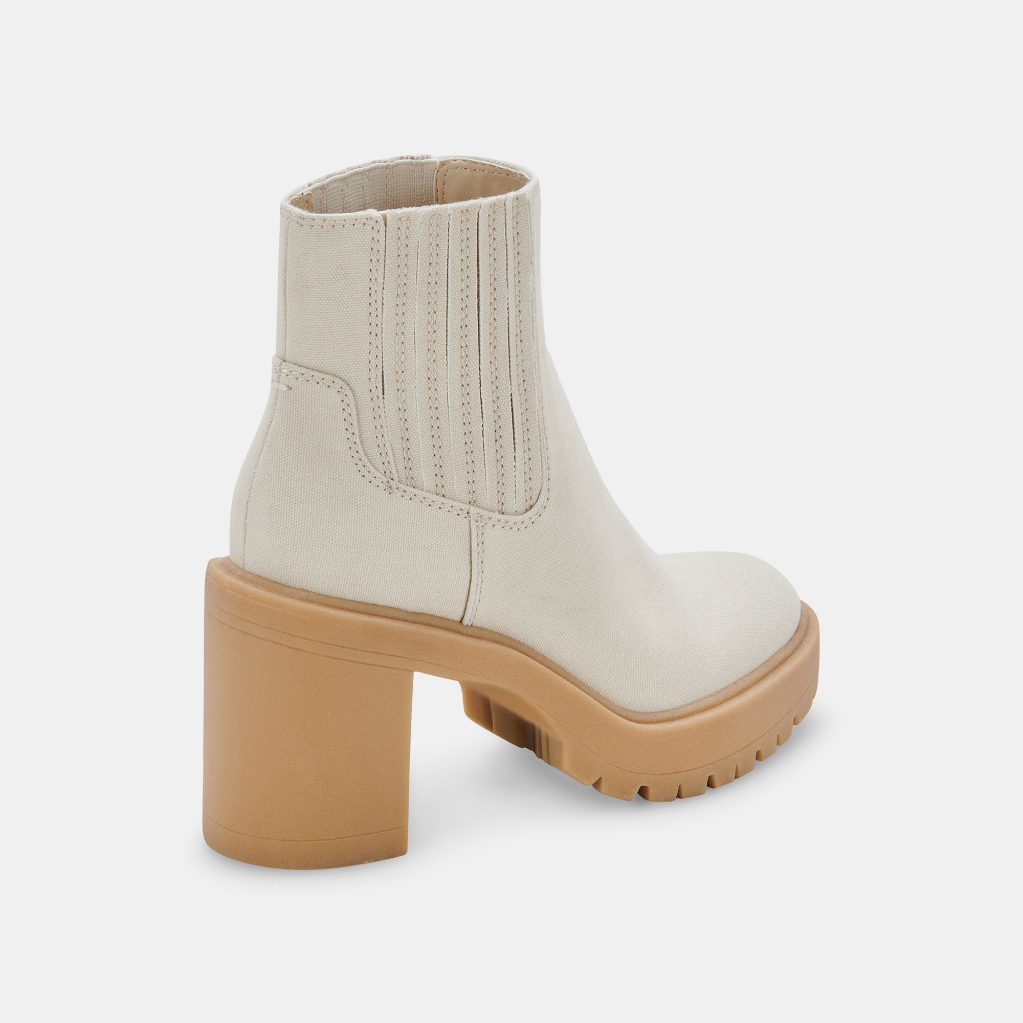 CASTER BOOTIES SANDSTONE CANVAS - re:vita