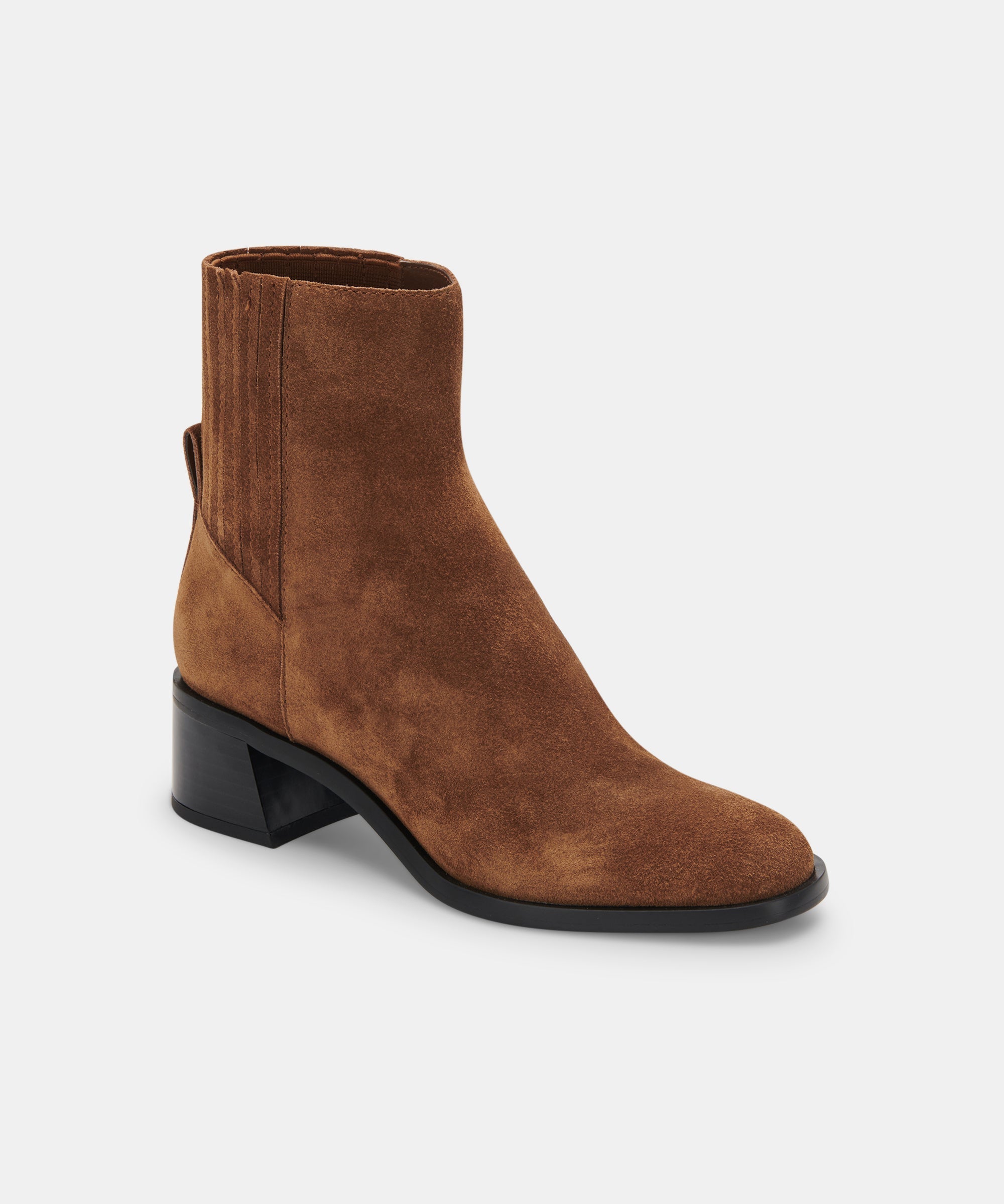 LAYTON BOOTIES DK BROWN SUEDE - re:vita