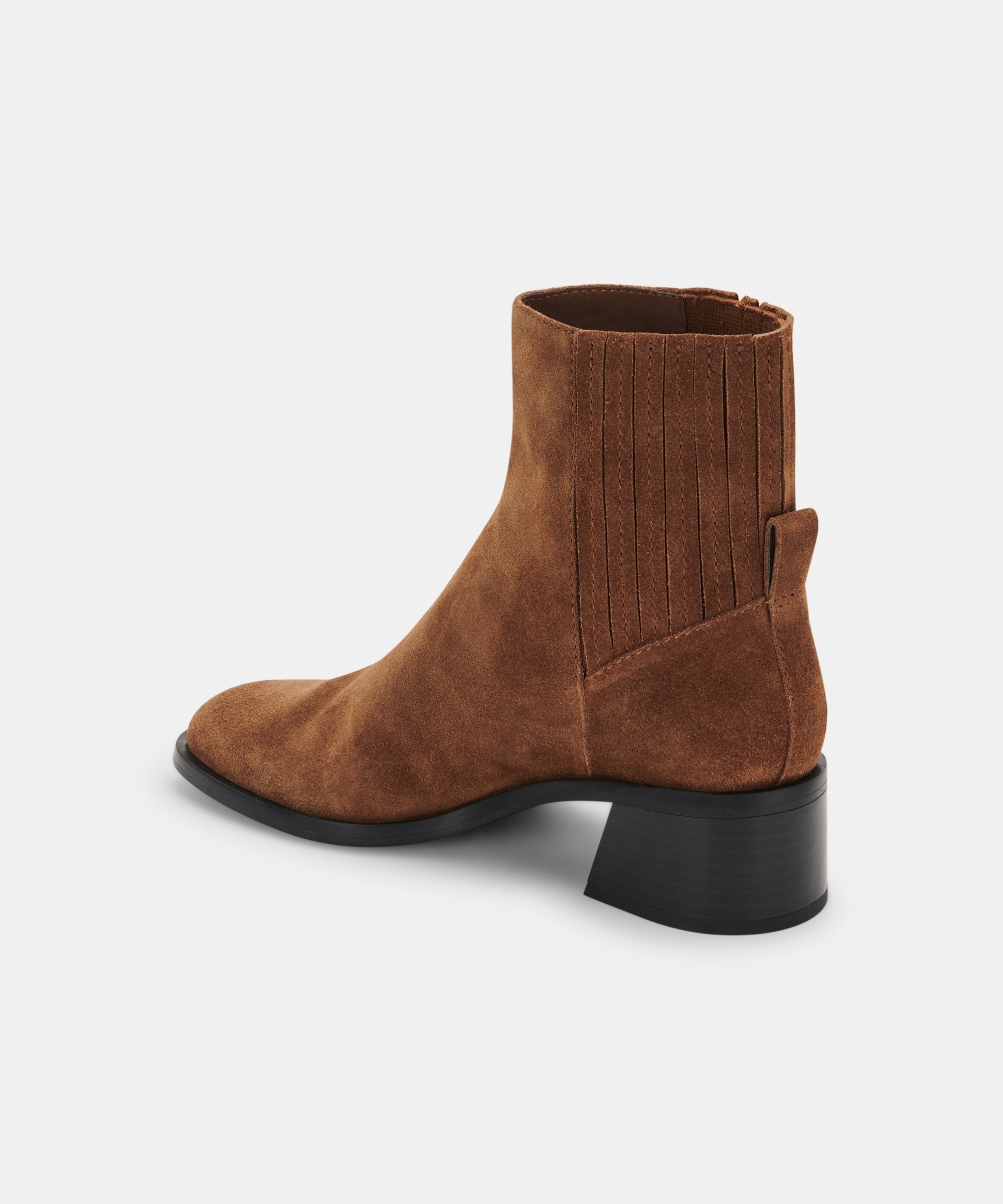 LAYTON BOOTIES DK BROWN SUEDE - re:vita