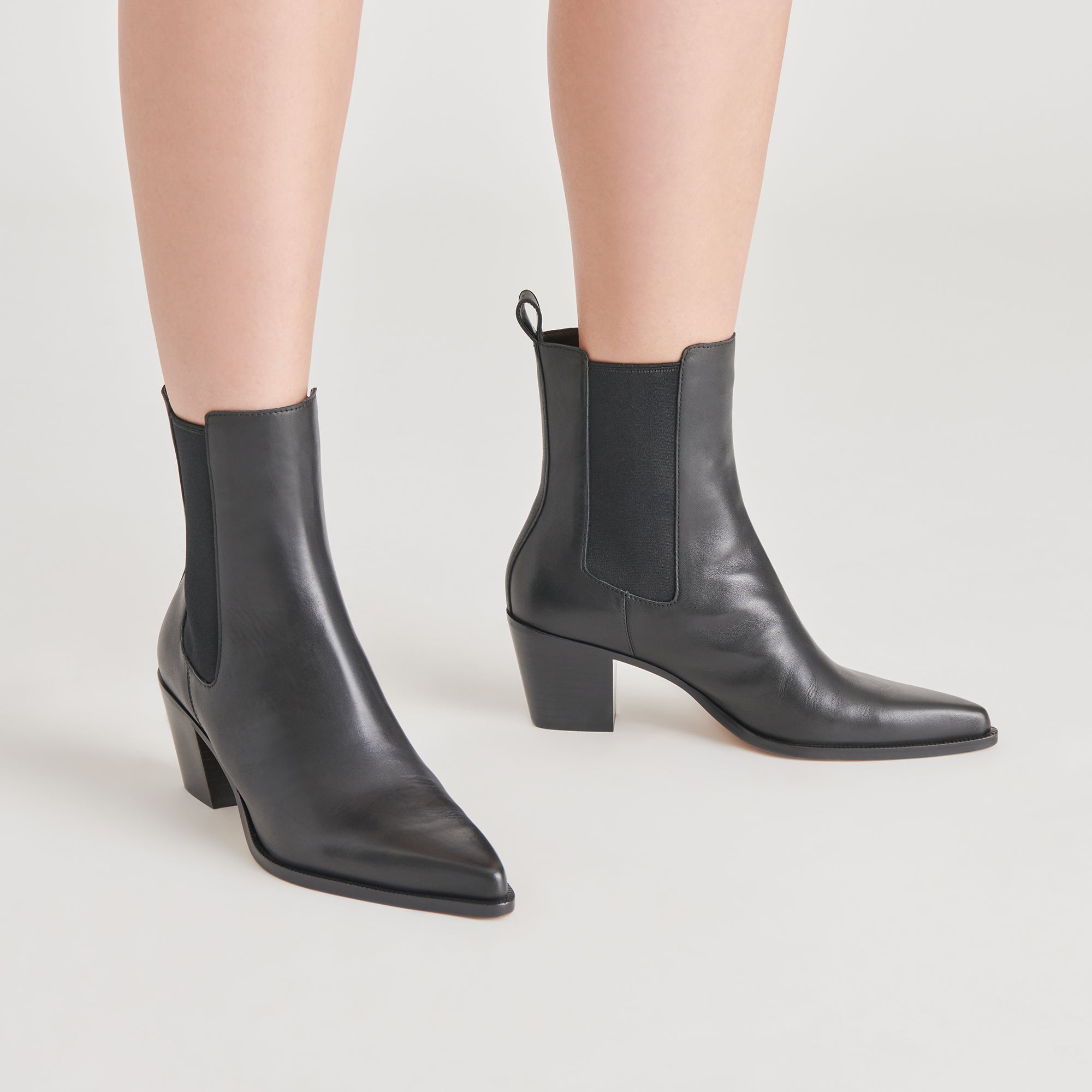 SHADIE H2O BOOTIES BLACK LEATHER