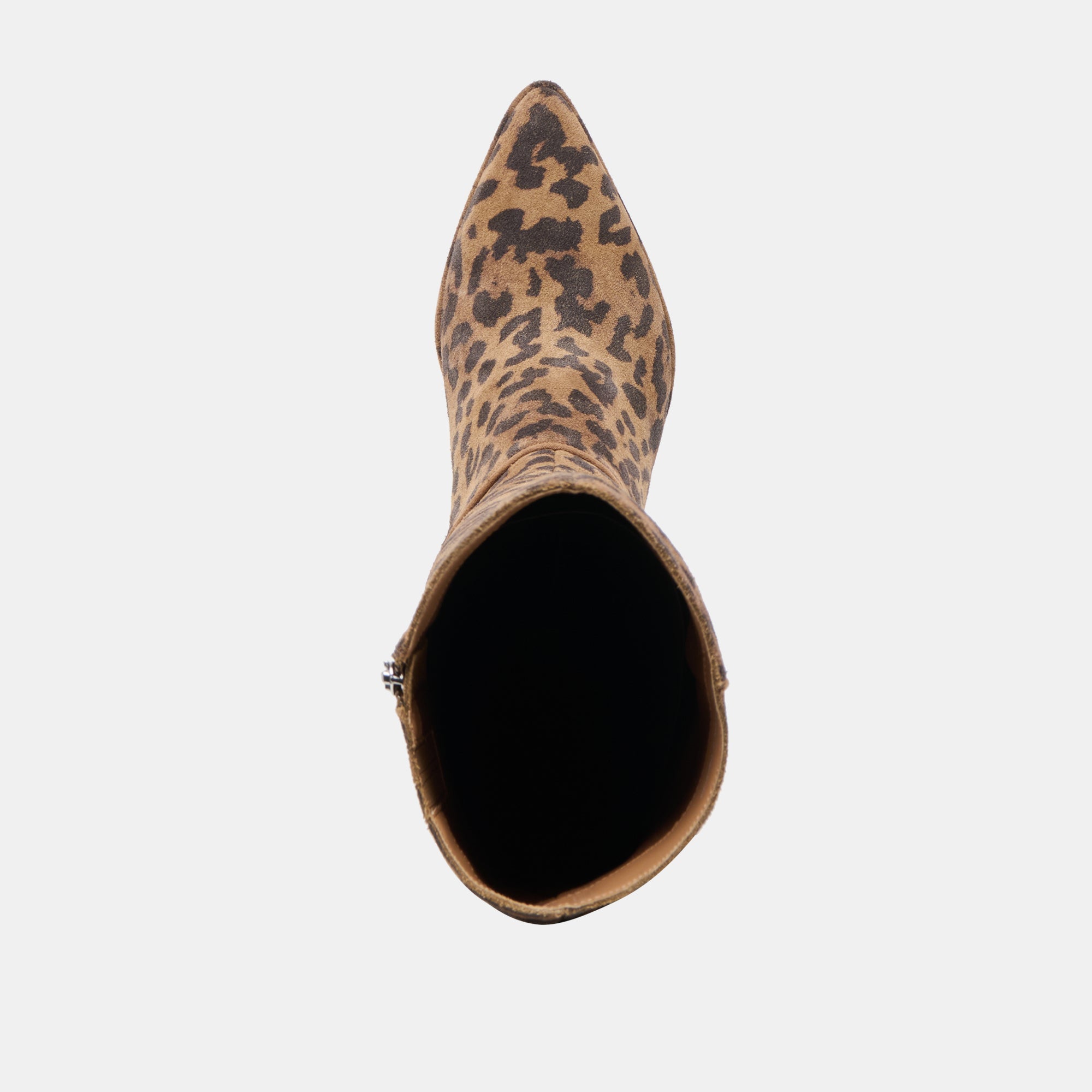 ALDY BOOTS BROWN LEOPARD PRINTED SUEDE