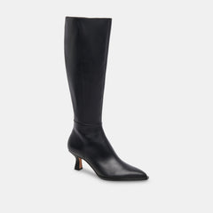 AUGGIE NARROW CALF BOOTS BLACK LEATHER