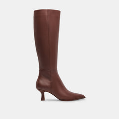 AUGGIE EXTRA WIDE CALF BOOTS CHOCOLATE LEATHER - re:vita