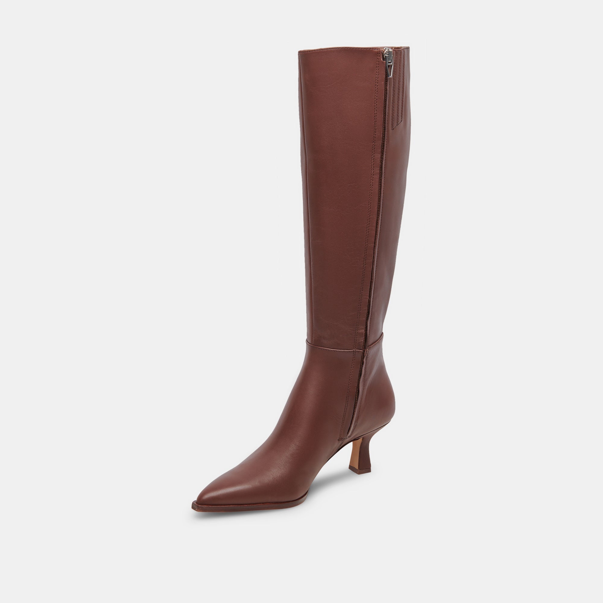 AUGGIE NARROW CALF BOOTS CHOCOLATE LEATHER