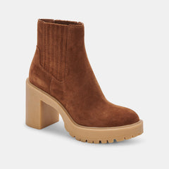 CASTER H2O BOOTIES CAMEL SUEDE - re:vita