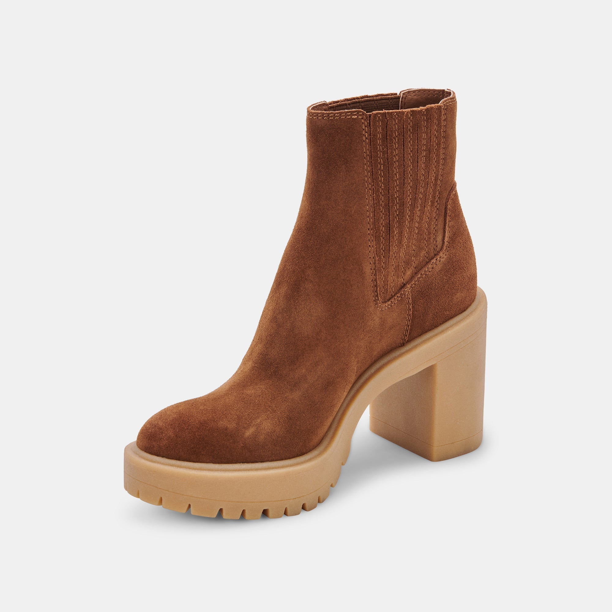 CASTER H2O BOOTIES CAMEL SUEDE - re:vita