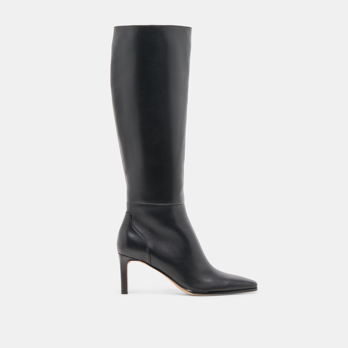 EMMI NARROW CALF BOOTS BLACK LEATHER