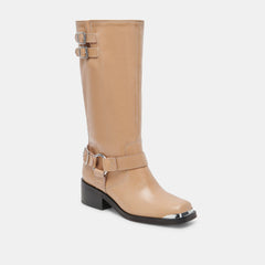 EVI BOOTS CAMEL LEATHER - re:vita