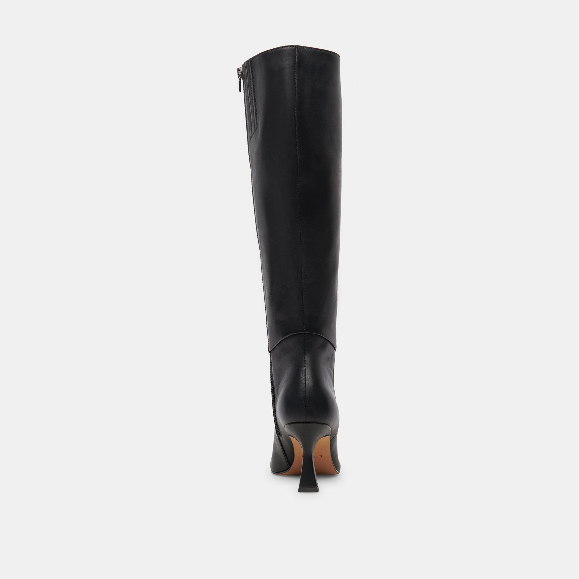 GYRA WIDE CALF BOOTS BLACK LEATHER - re:vita