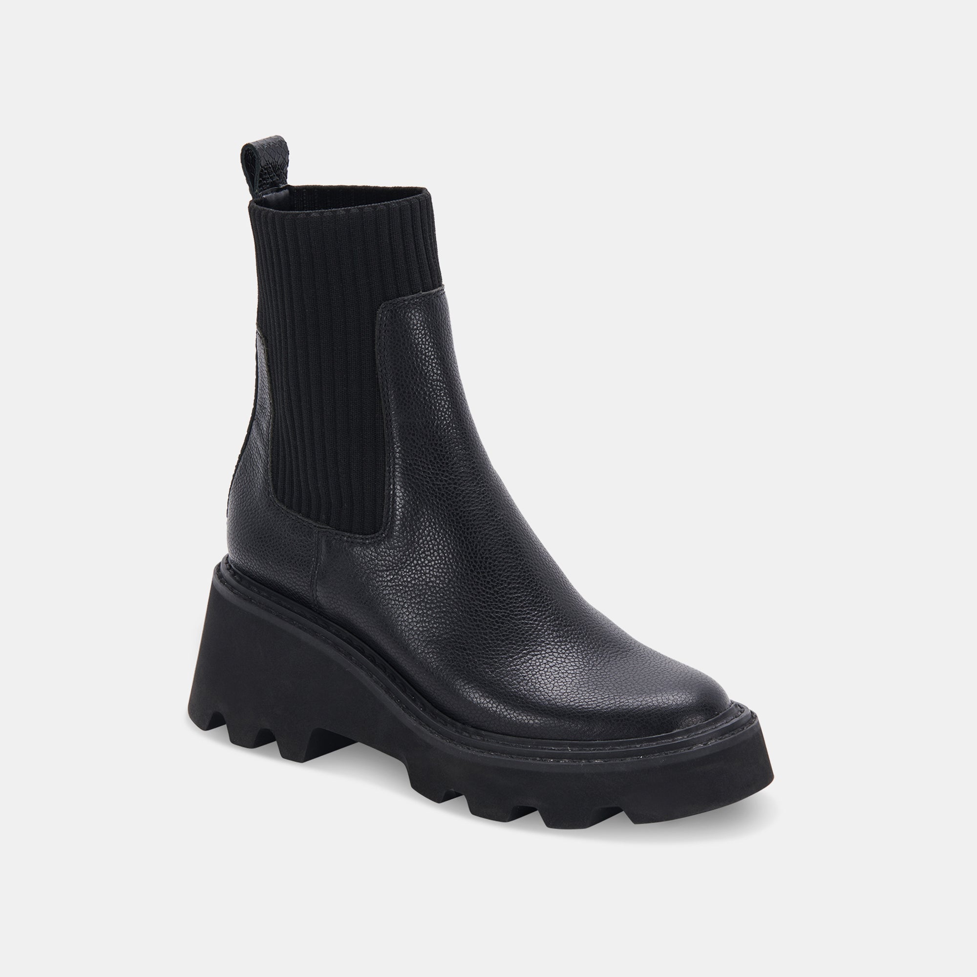 HOVEN H2O BOOTS BLACK LEATHER - re:vita