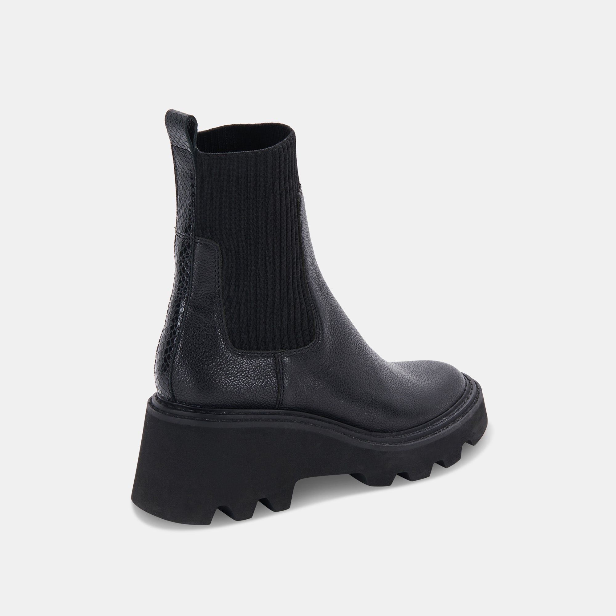 HOVEN H2O BOOTS BLACK LEATHER - re:vita