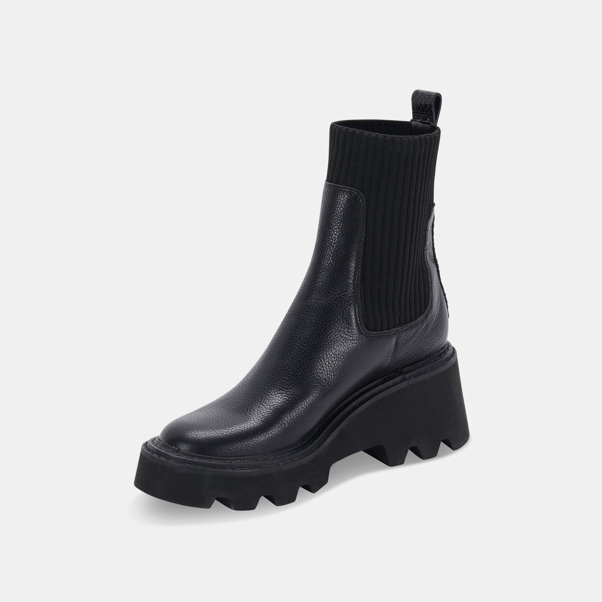 HOVEN H2O BOOTS BLACK LEATHER - re:vita