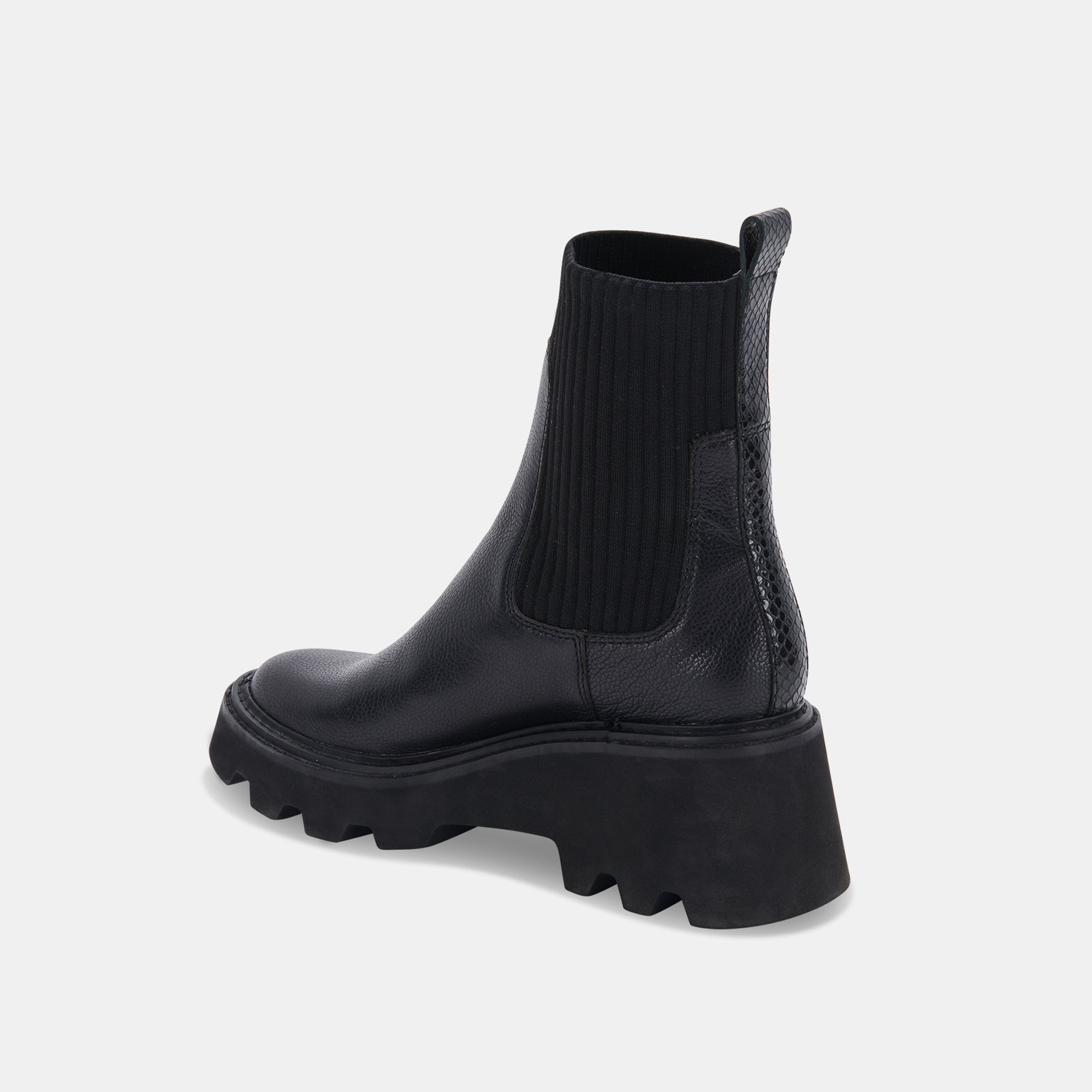 HOVEN H2O BOOTS BLACK LEATHER - re:vita