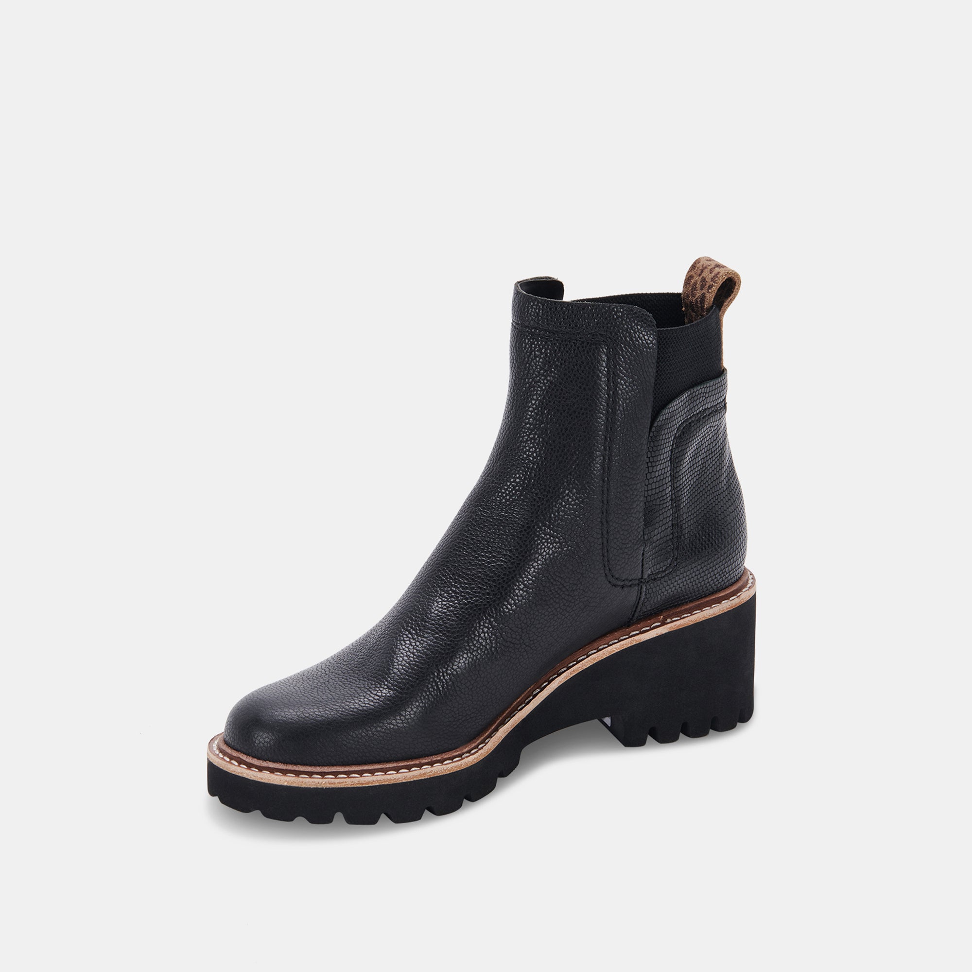 HUEY H2O BOOTS BLACK LEATHER - re:vita